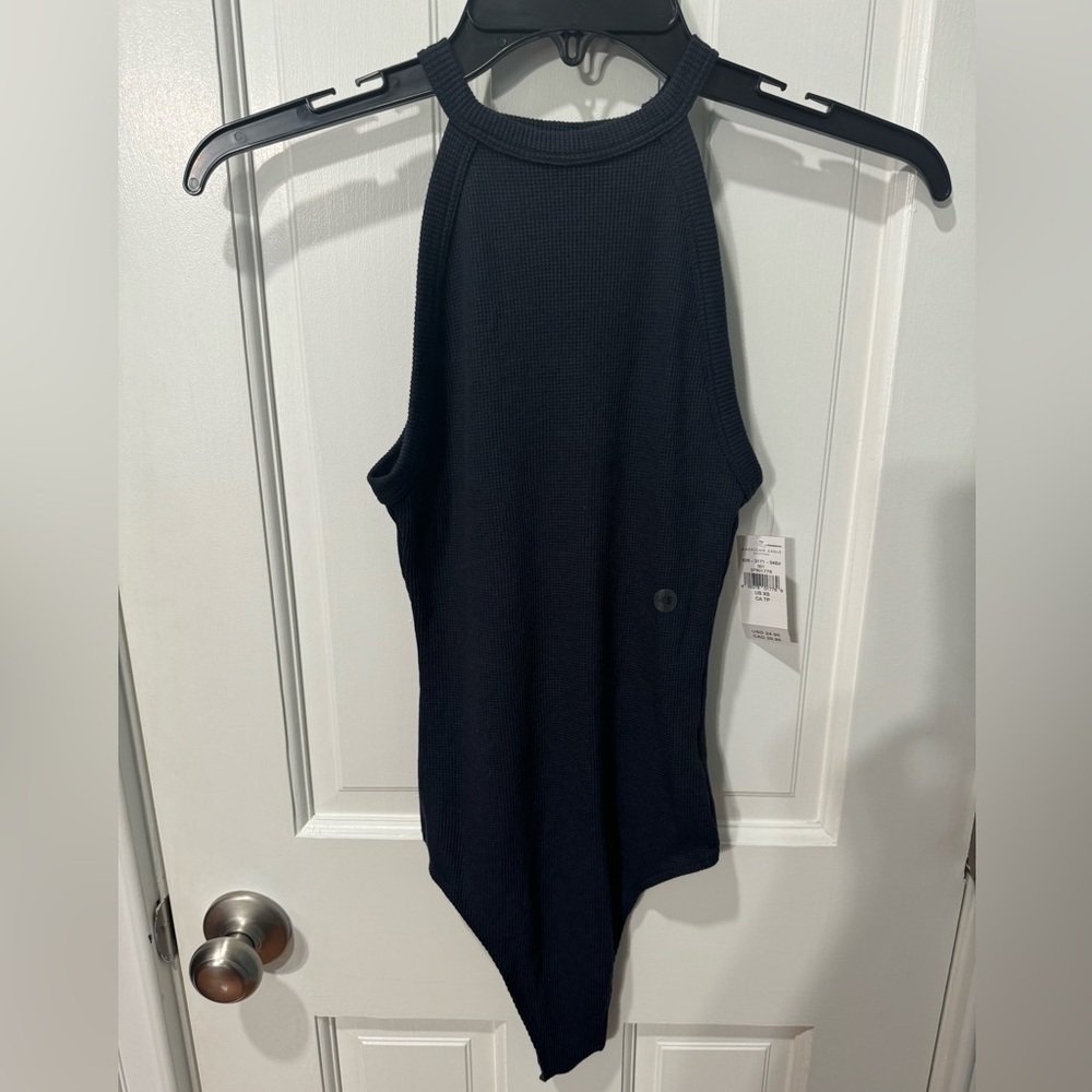 American Eagle black ribbed tank bodysuit. Never been worn, brand new